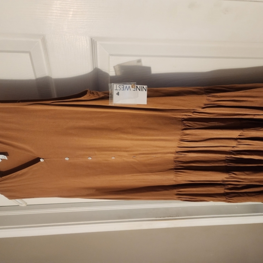 Nine West Brown Midi Dress